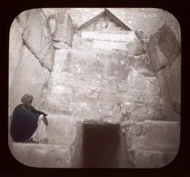 Egypte - Ingang van de Piramide van Cheops